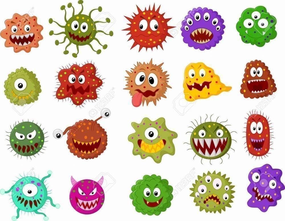 36017212-Cartoon-bacteria-collection-set-Stock-Vector-cartoon