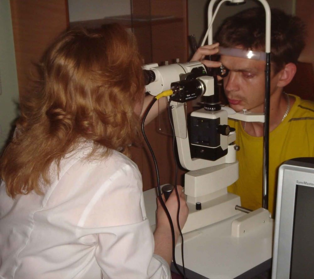 calculation of parameters of eye operations Расчет параметров операции на глаза